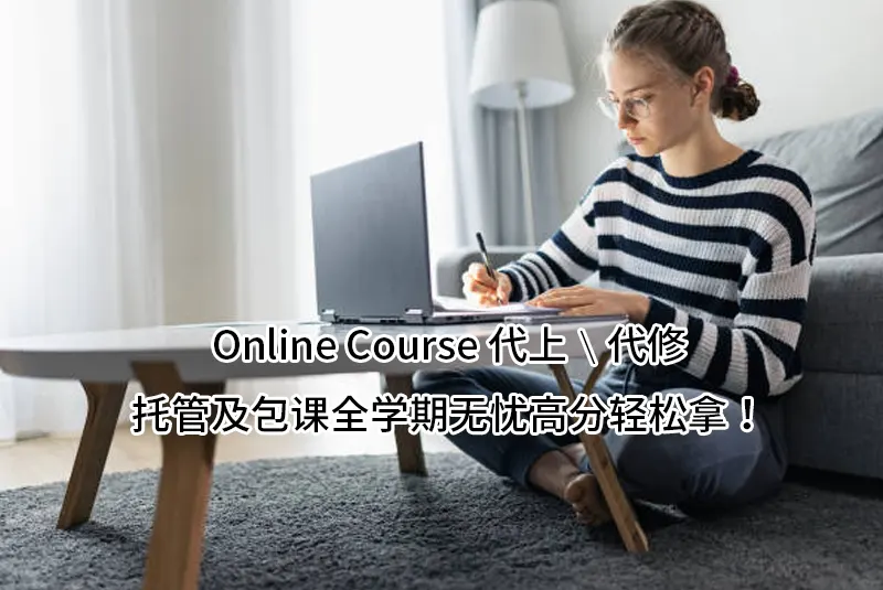 Online Course代上✔️代修✔️托管及包课全学期无忧高分轻松拿！